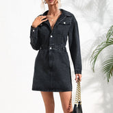 Hose mit weitem Bein und hoher Taille